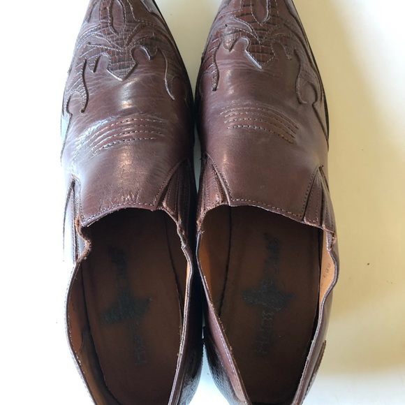 Vintage low top leather boots - Picture 2 of 6